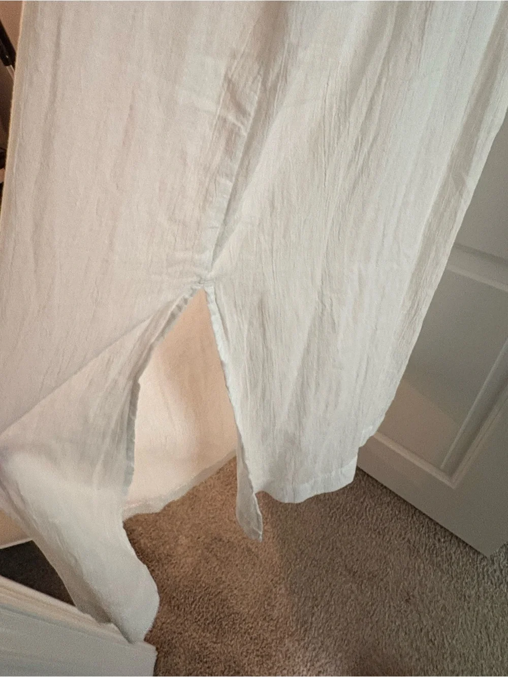 Old Navy White Tie-Shoulder Maxi Dress - Picture 5 of 6